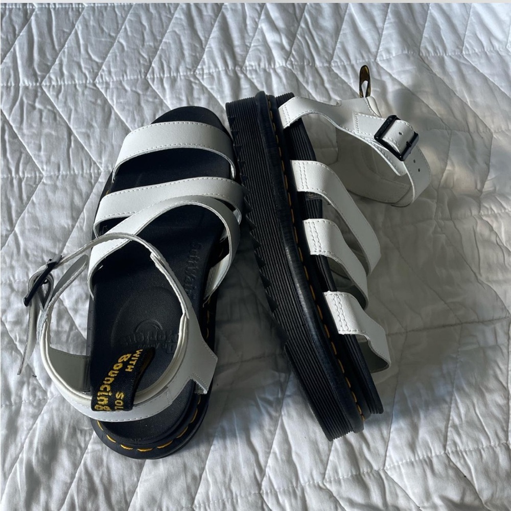 White Dr. Martens Blaire Sandal